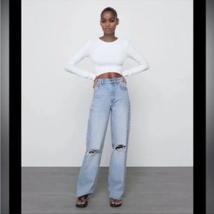 SOLD!!Zara High Waisted Jeans
